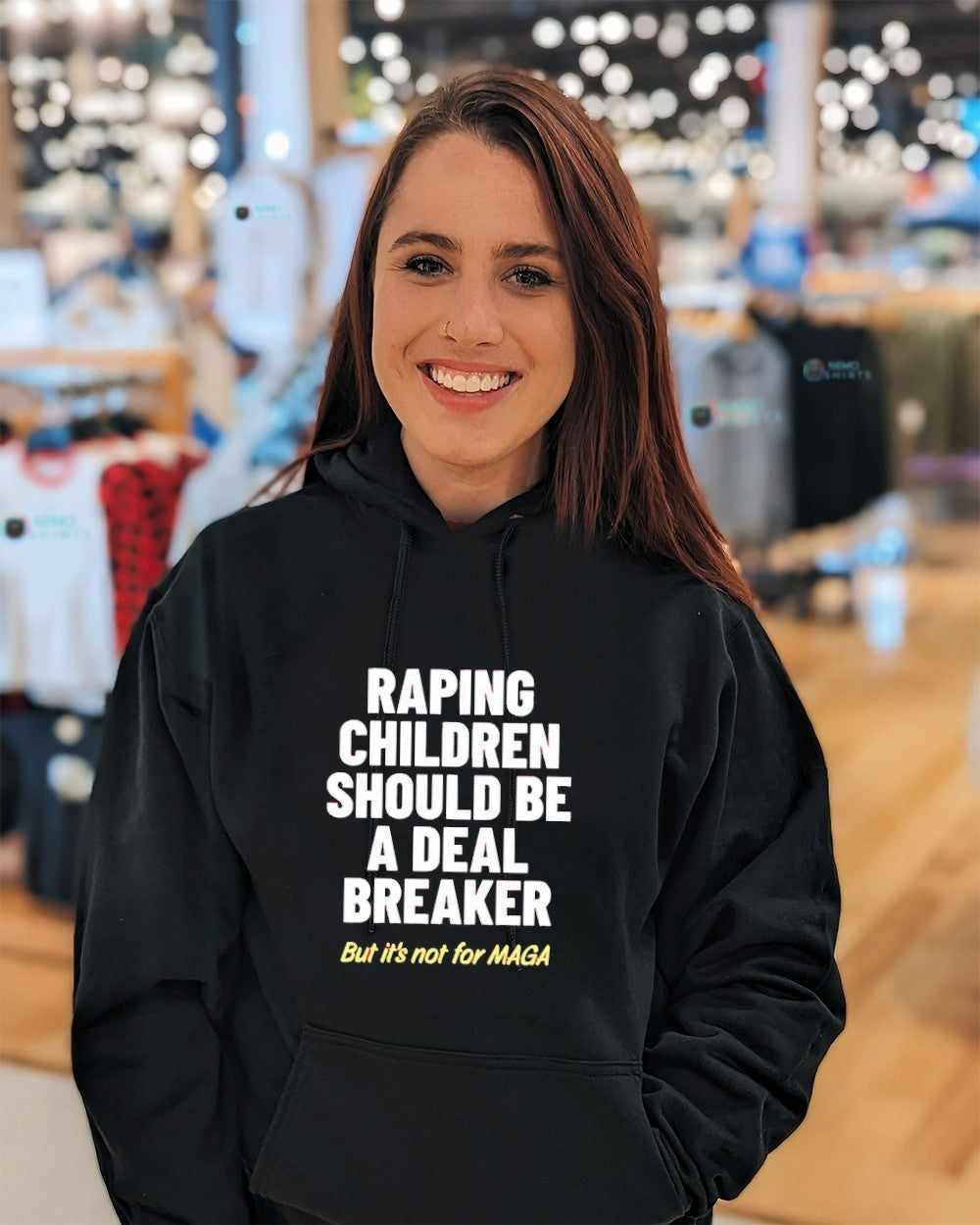 Raping children should be a deal breaker but it’s not for MAGA shirt