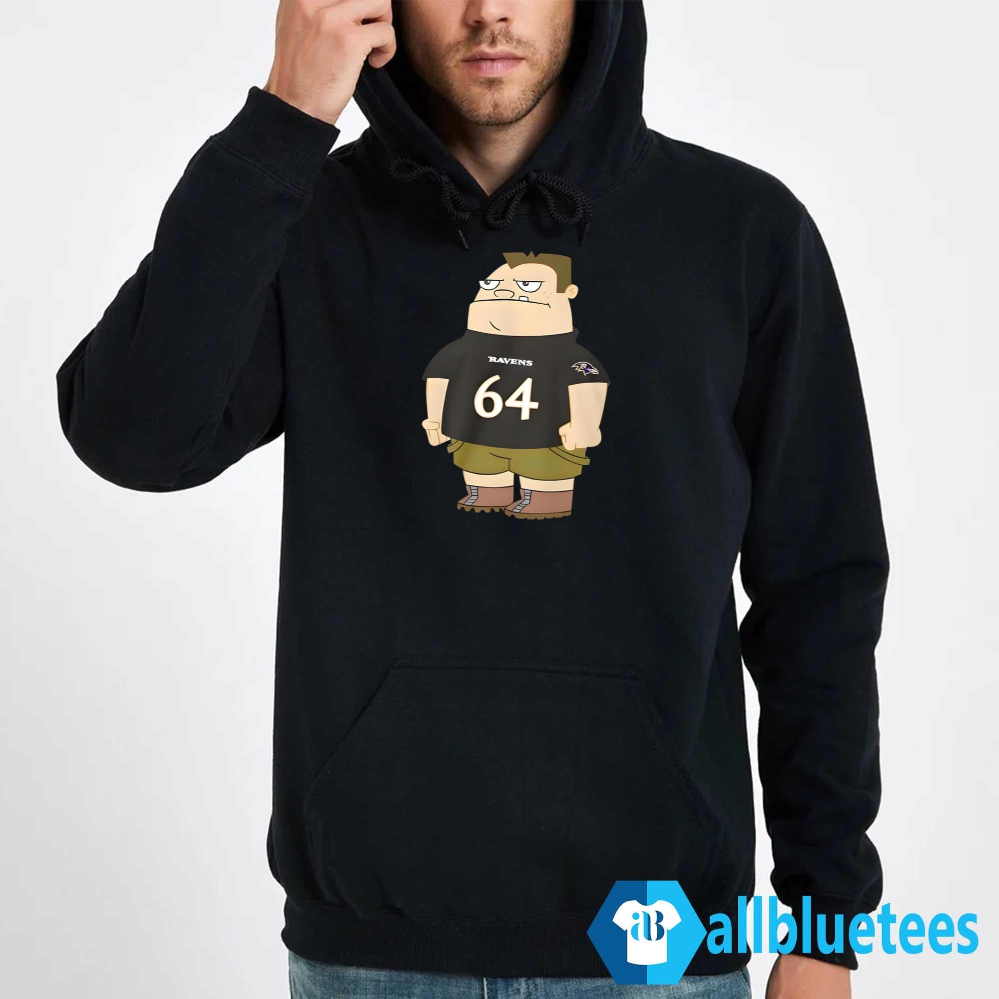Ravens Tyler Linderbaum 64 Buford Van Stomm Shirt