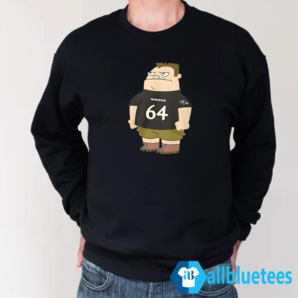 Ravens Tyler Linderbaum 64 Buford Van Stomm Shirt