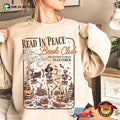 Read In Peace Skeleton Book Club Spooky Bookish Shirt