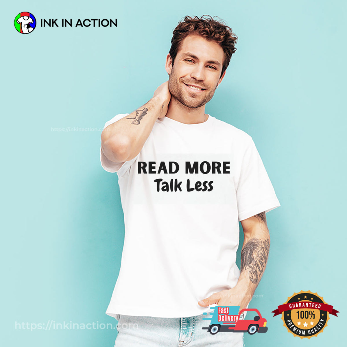 Read More Talk Less Bookish T-shirt