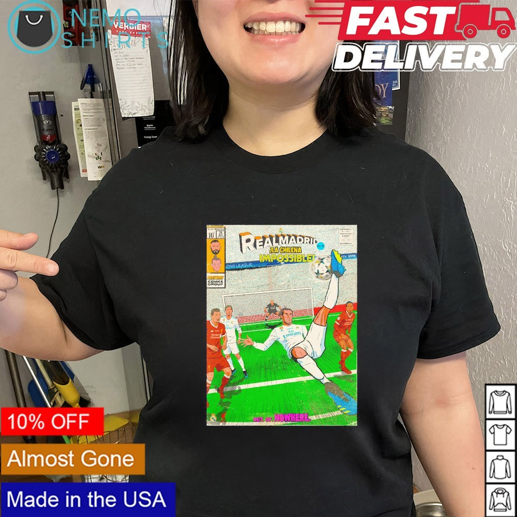 Real Madrid FC La Chilena impossible out of nowhere comic shirt
