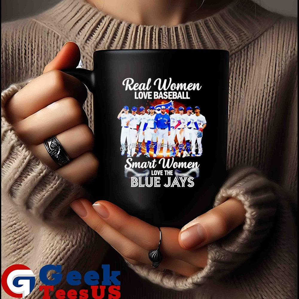 Real women love baseball smart women love the Toronto Blue Jays baseball 2025 shirt
