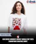 Red Roses Women’s Rugby World Cup 2025 Champions graphic shirt