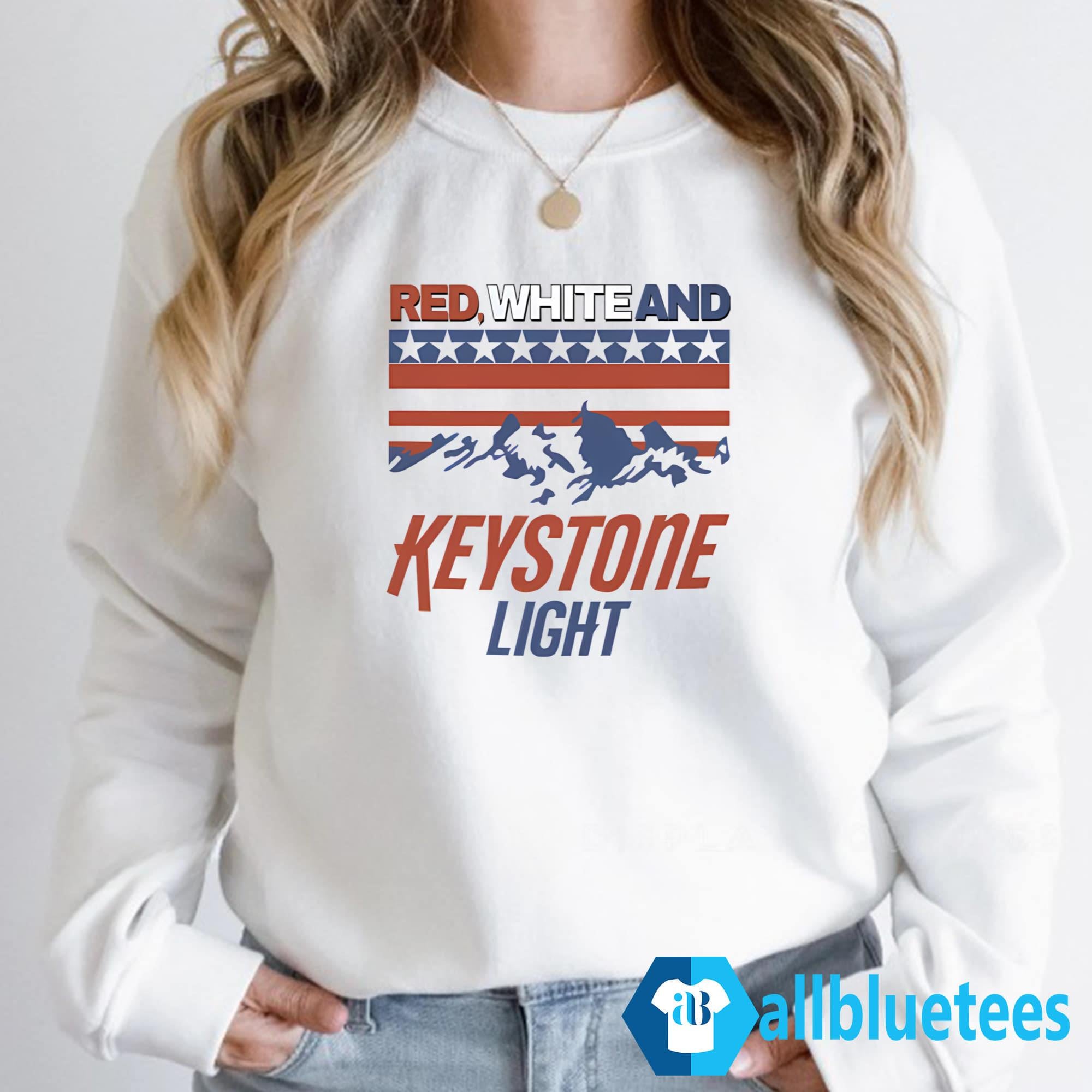 4th Of July Red White And Keystone Light Shirt