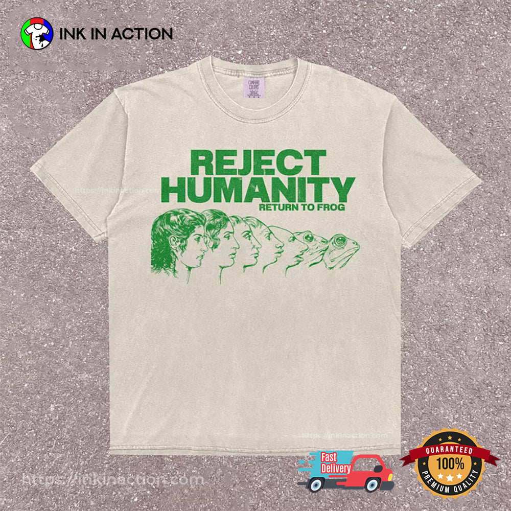 Reject Humanity Funny Frog Comfort Colors Shirt
