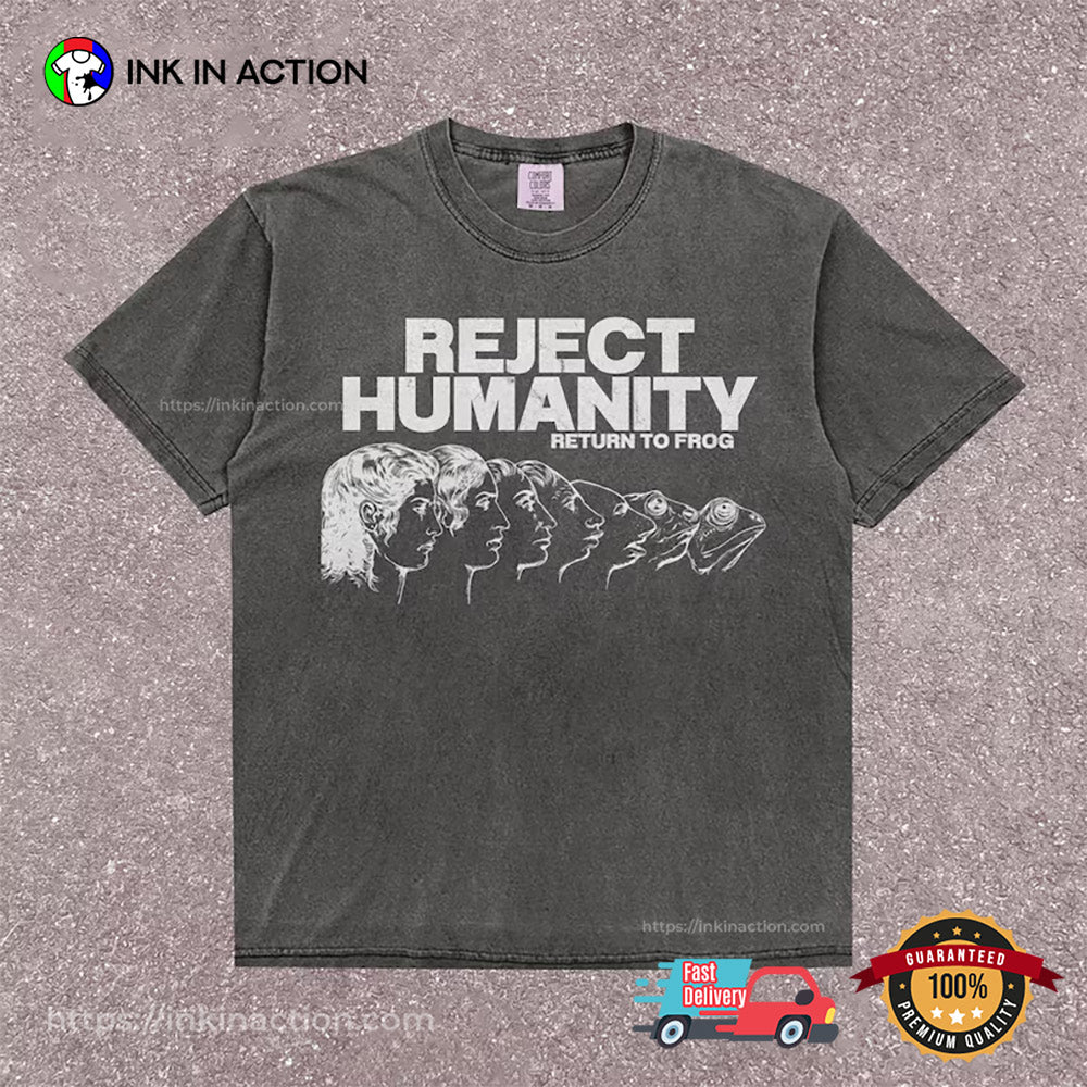 Reject Humanity Funny Frog Comfort Colors Shirt