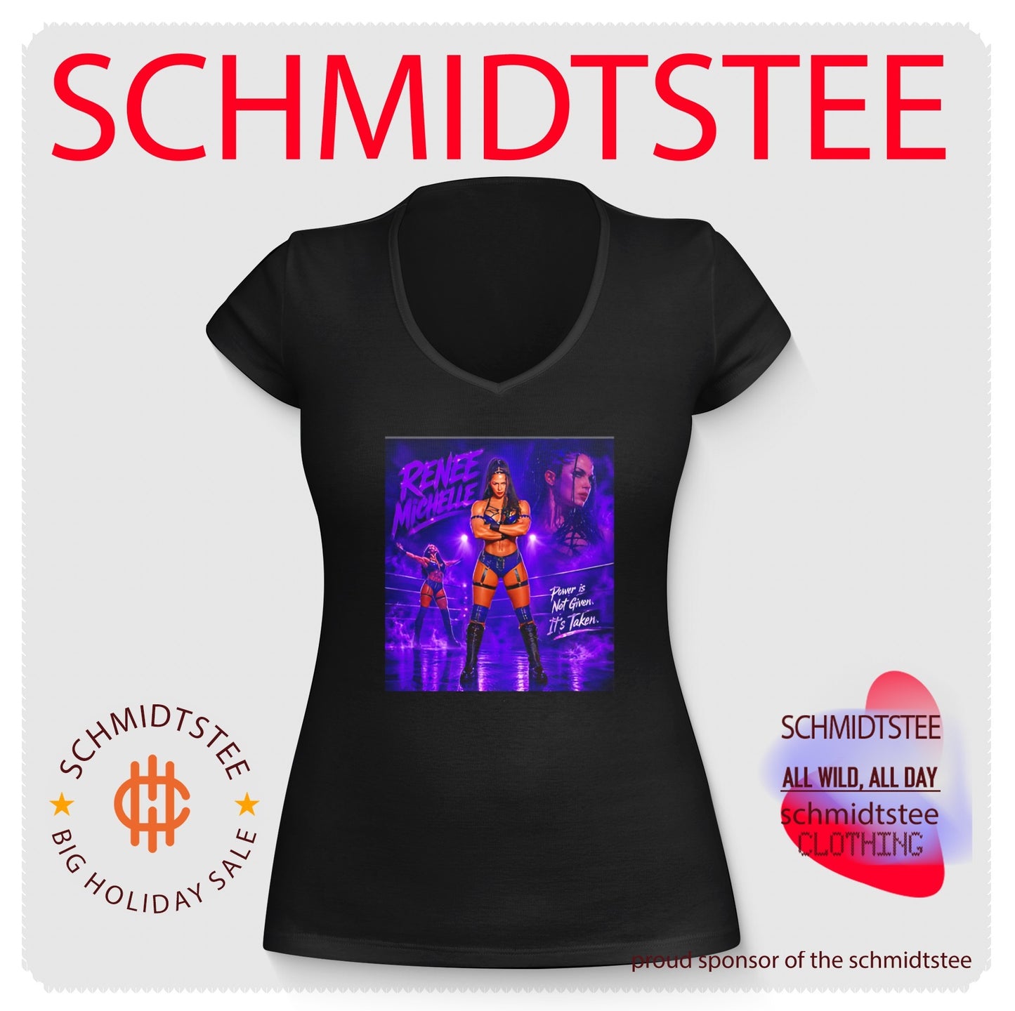 Renee Michelle pro wrestling illustration shirt