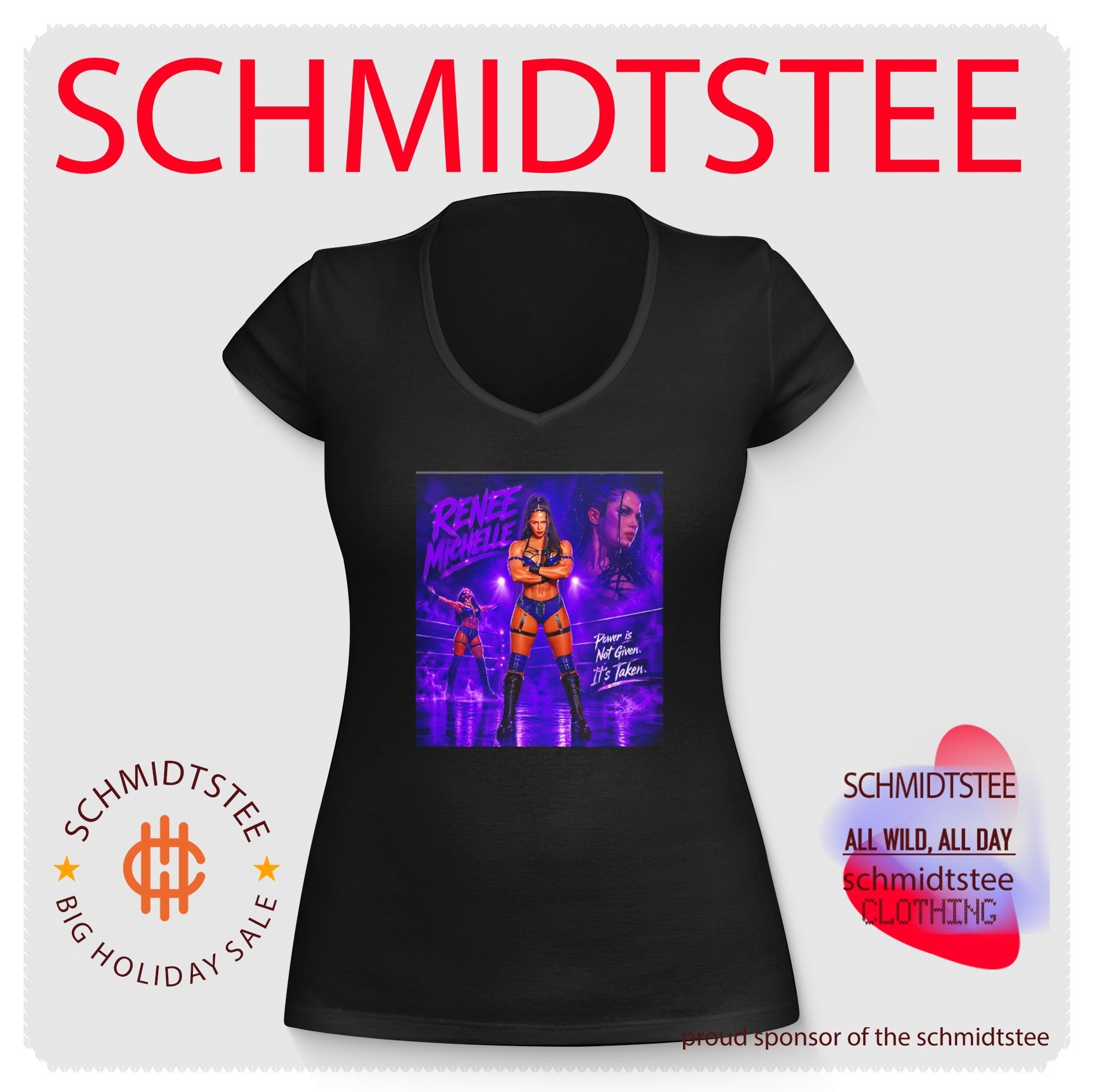 Renee Michelle pro wrestling illustration shirt