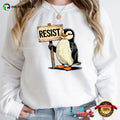 Resist Penguin Activism No Tariffs T-shirt