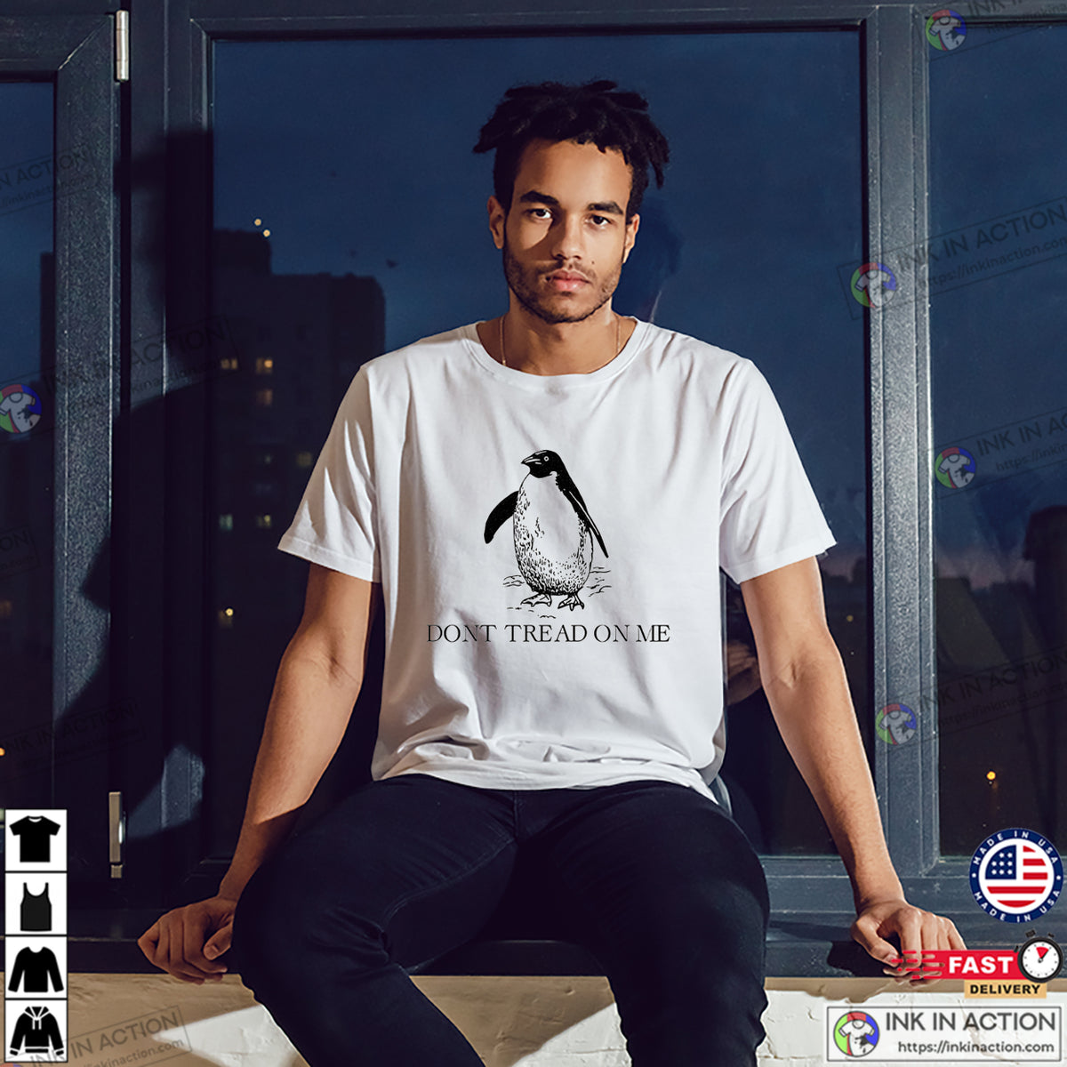 Resist Penguins Don’t Tread On Me T-shirt