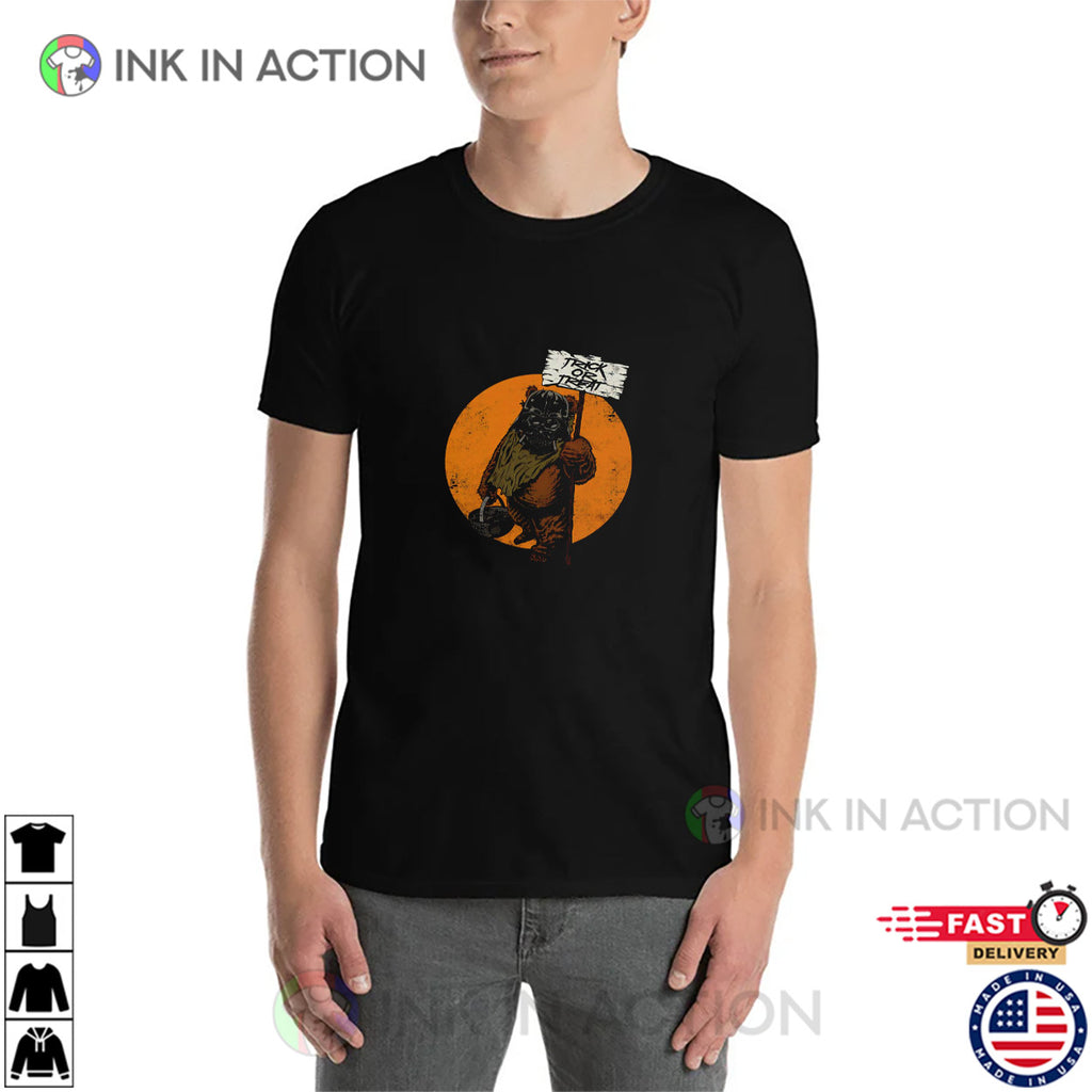 Retro 90s Ewok Trick Or Treat Darth Vader T-shirt