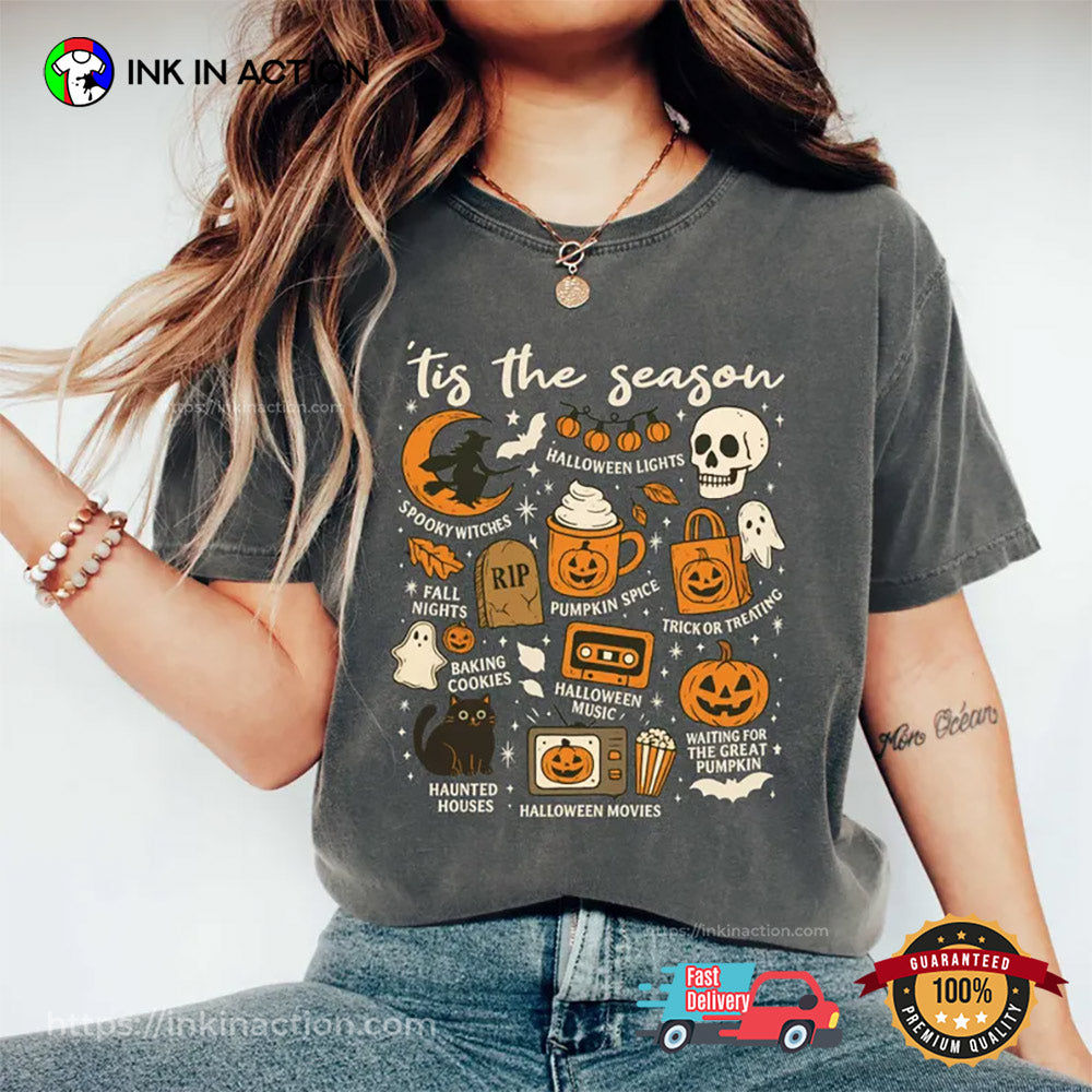 Retro Halloween Vibes Spooky Season Comfort Colors T-shirt