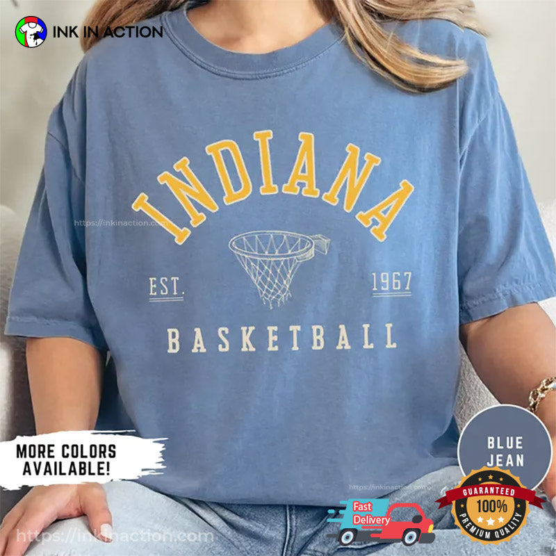 Retro Indiana Basketball Est 1967 Comfort Colors T-shirt