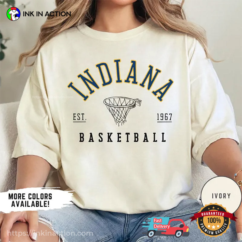 Retro Indiana Basketball Est 1967 Comfort Colors T-shirt