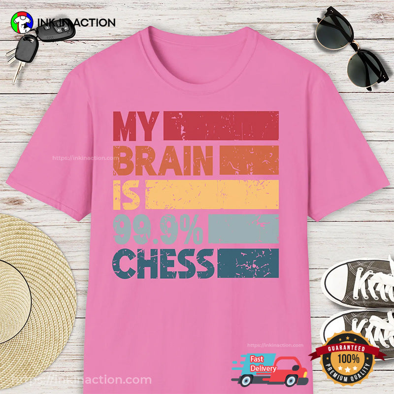 Retro My Brain Is 99.9 Chess Comfort Colors T-shirt