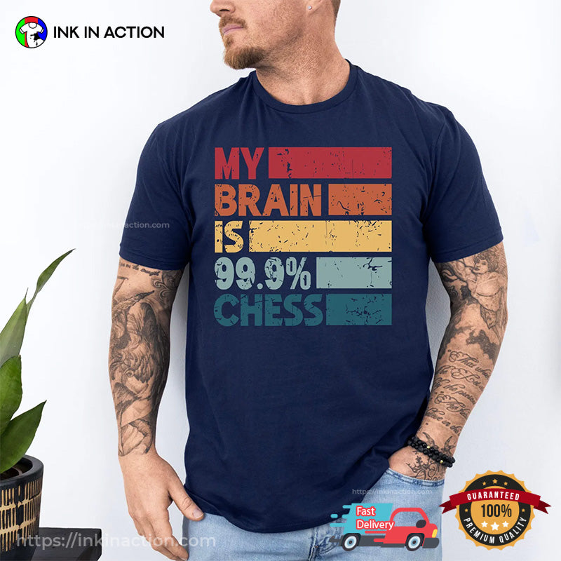 Retro My Brain Is 99.9 Chess Comfort Colors T-shirt