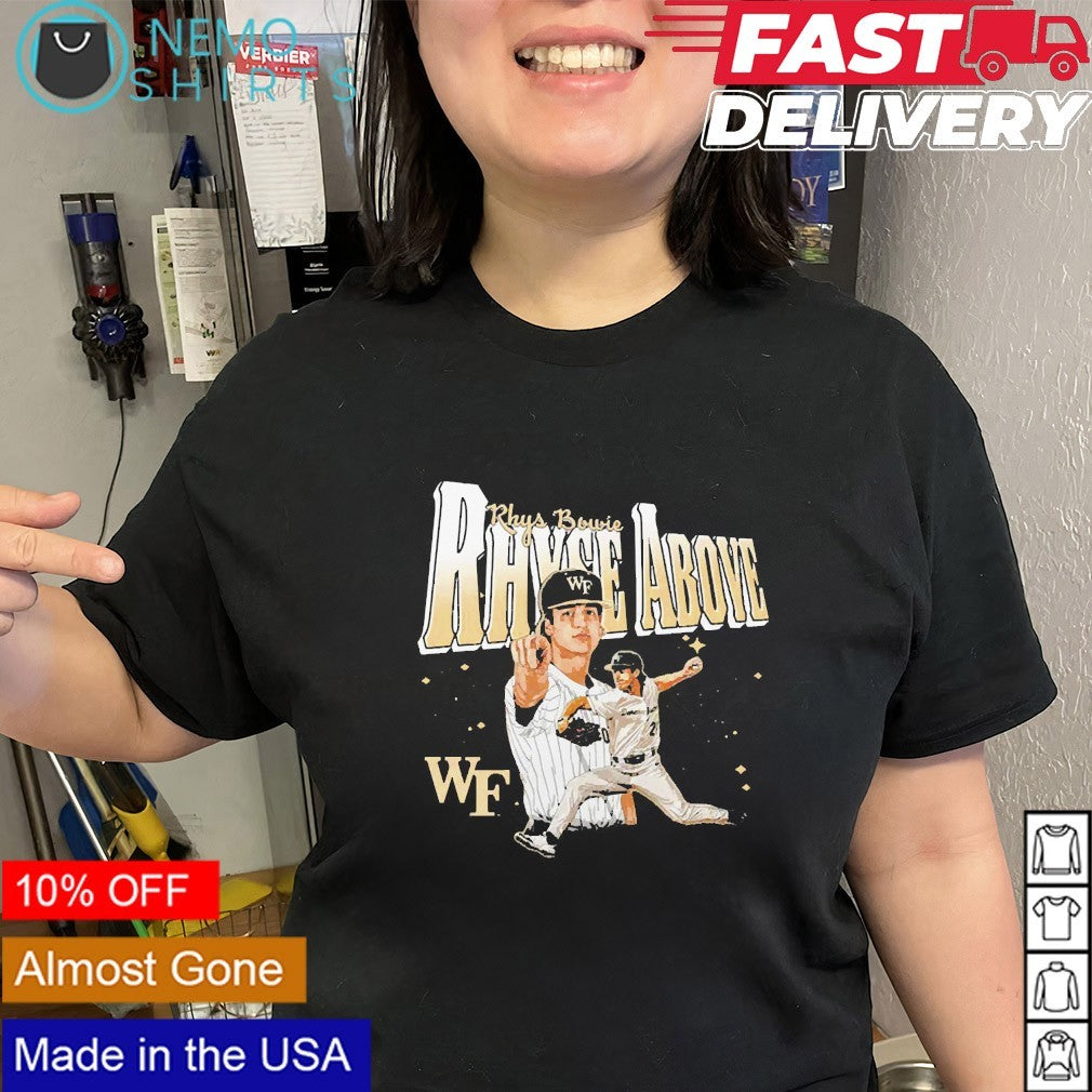 Rhyse above Rhys Bowie Wake Forest Demon Deacons shirt