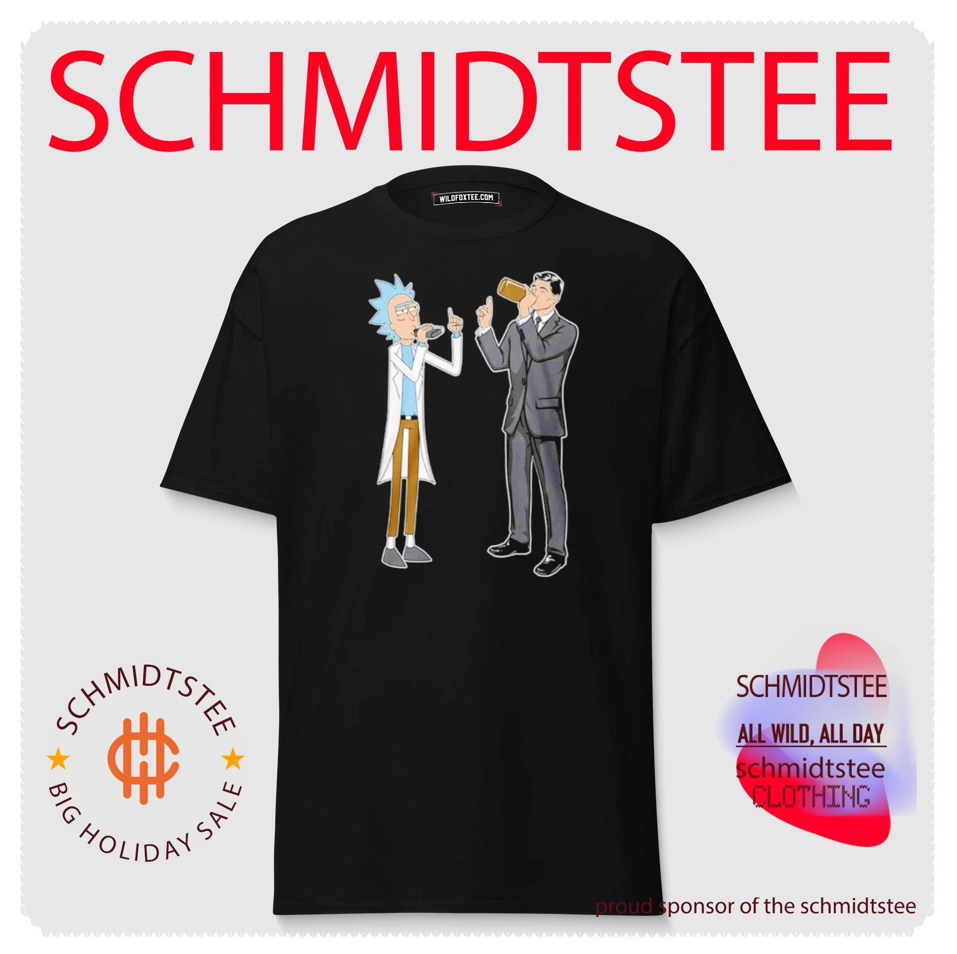 Rick And Archer Drinking Buddies cartoon shirt