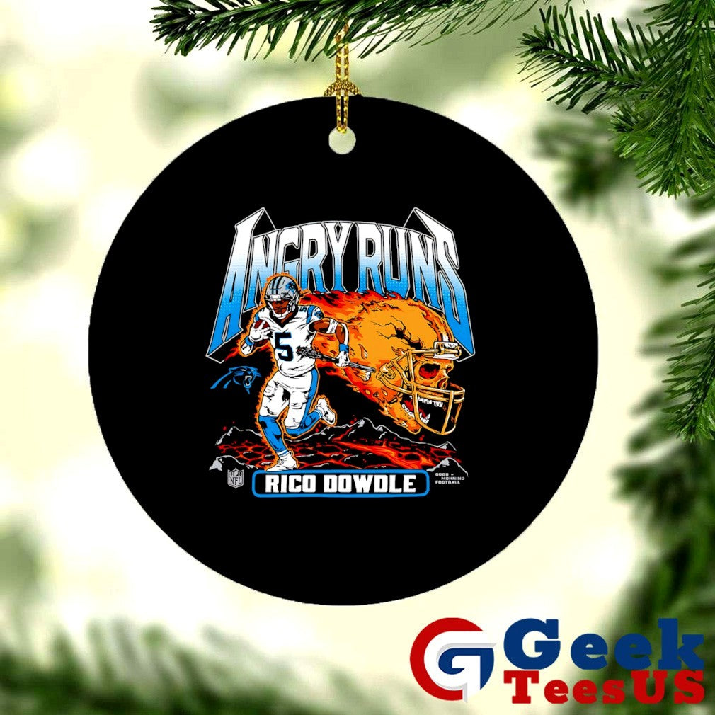 Rico Dowdle Carolina Panthers football Homage Angry Runs player shirt