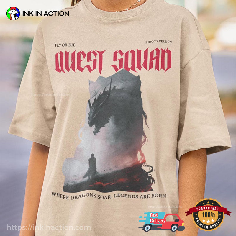 Ridoc Quest Squad Onyx Storm Fourth Wing Shirt