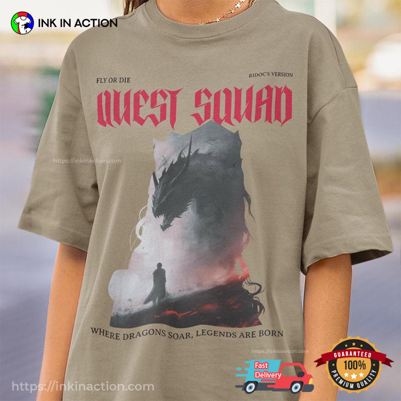 Ridoc Quest Squad Onyx Storm Fourth Wing Shirt