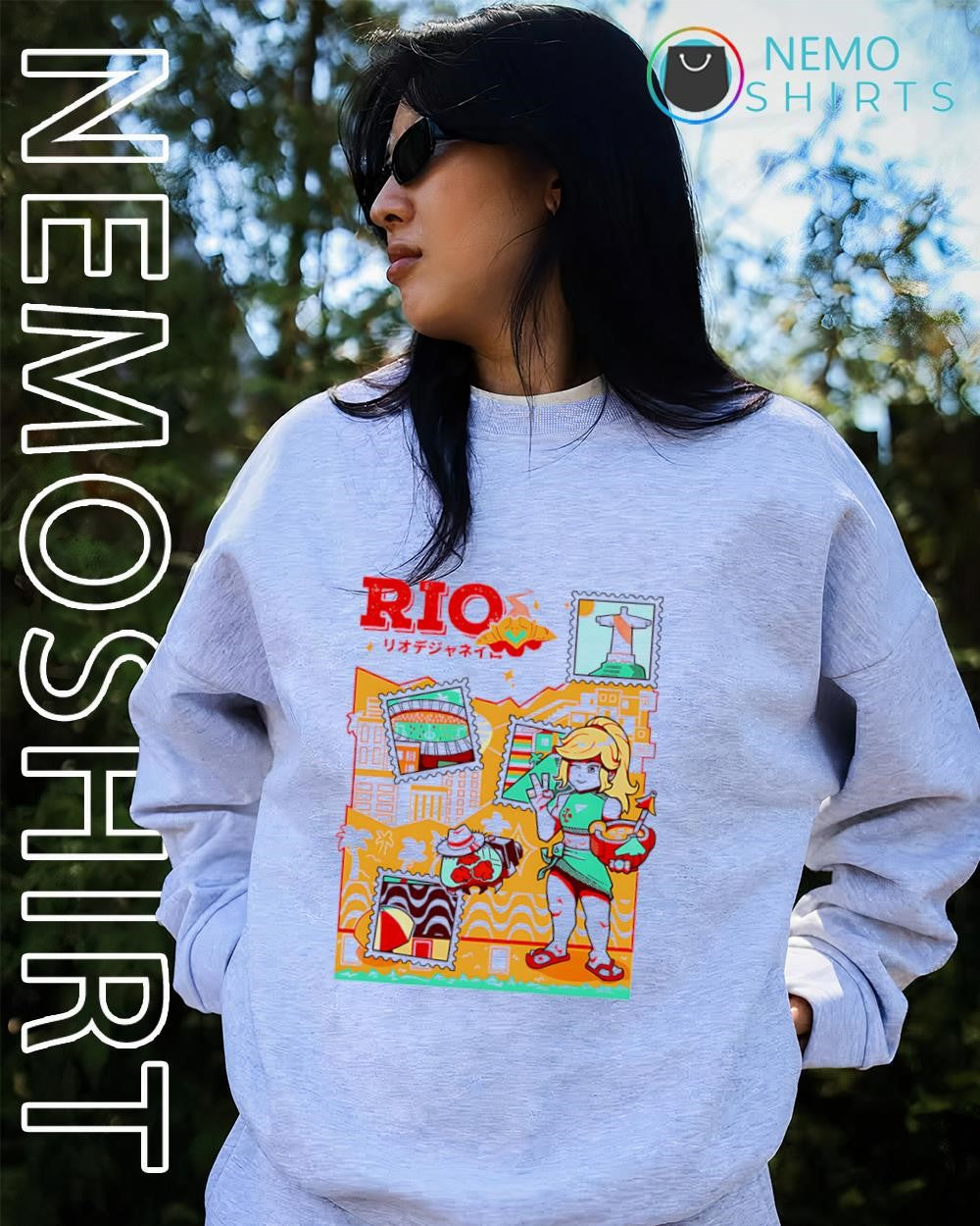 Rio de Janeiro Samus Aran starlight flip-flops shirt
