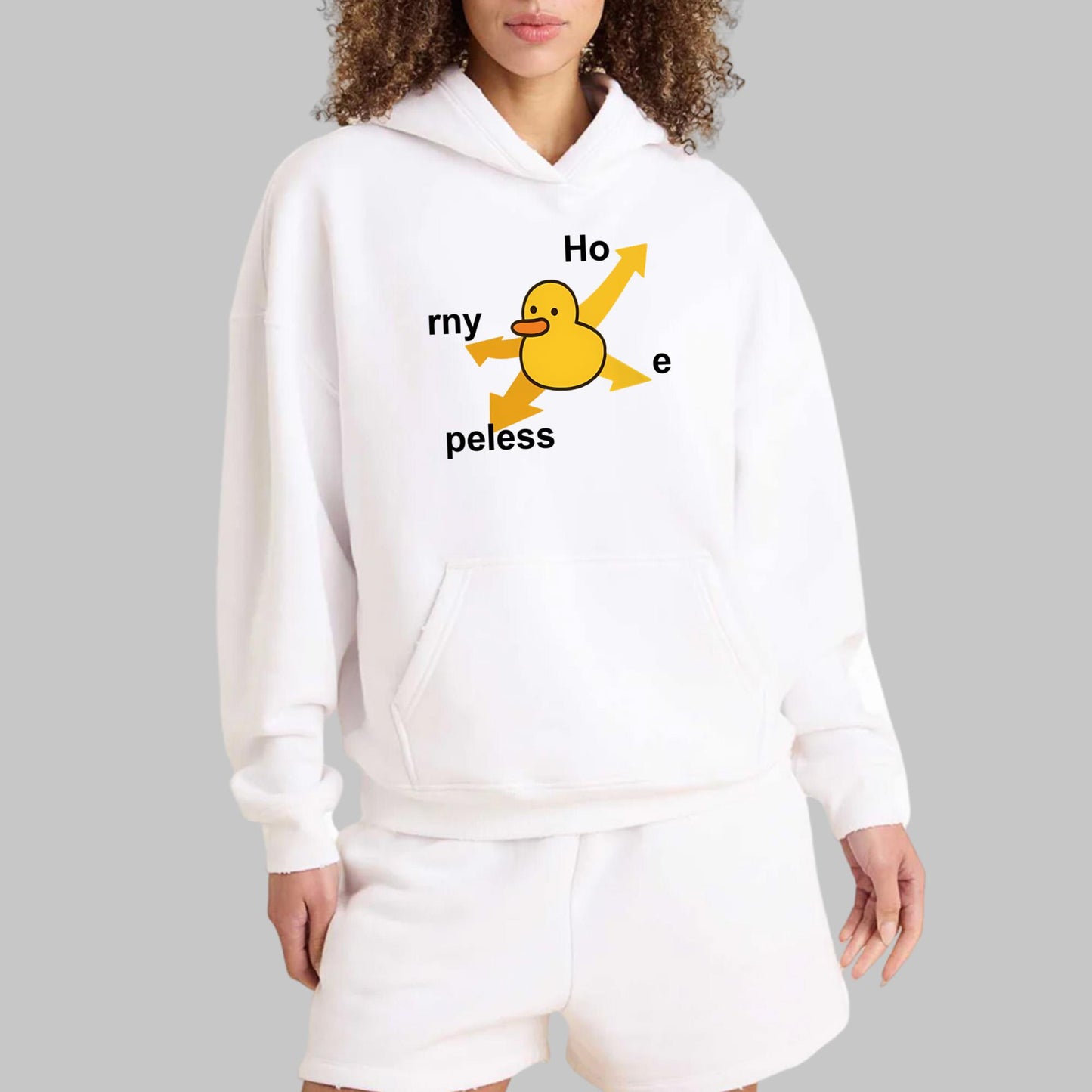 Ho rny Peless Duck In Distress Shirt