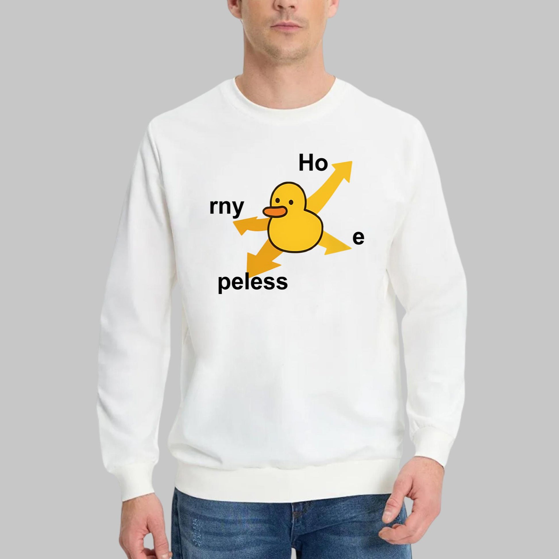 Ho rny Peless Duck In Distress Shirt