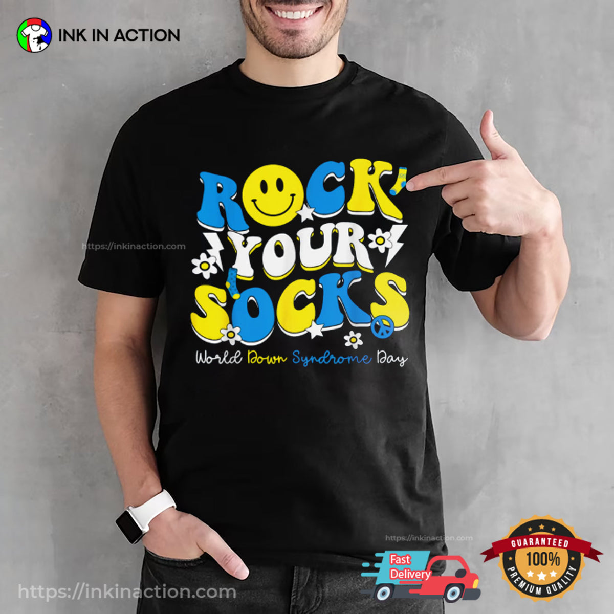 Rock Your Socks World Down T-shirt