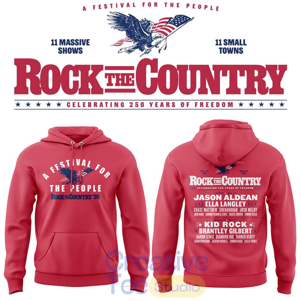Rock the Country Celebrate 250 Years of Freedom Tee Hoodie