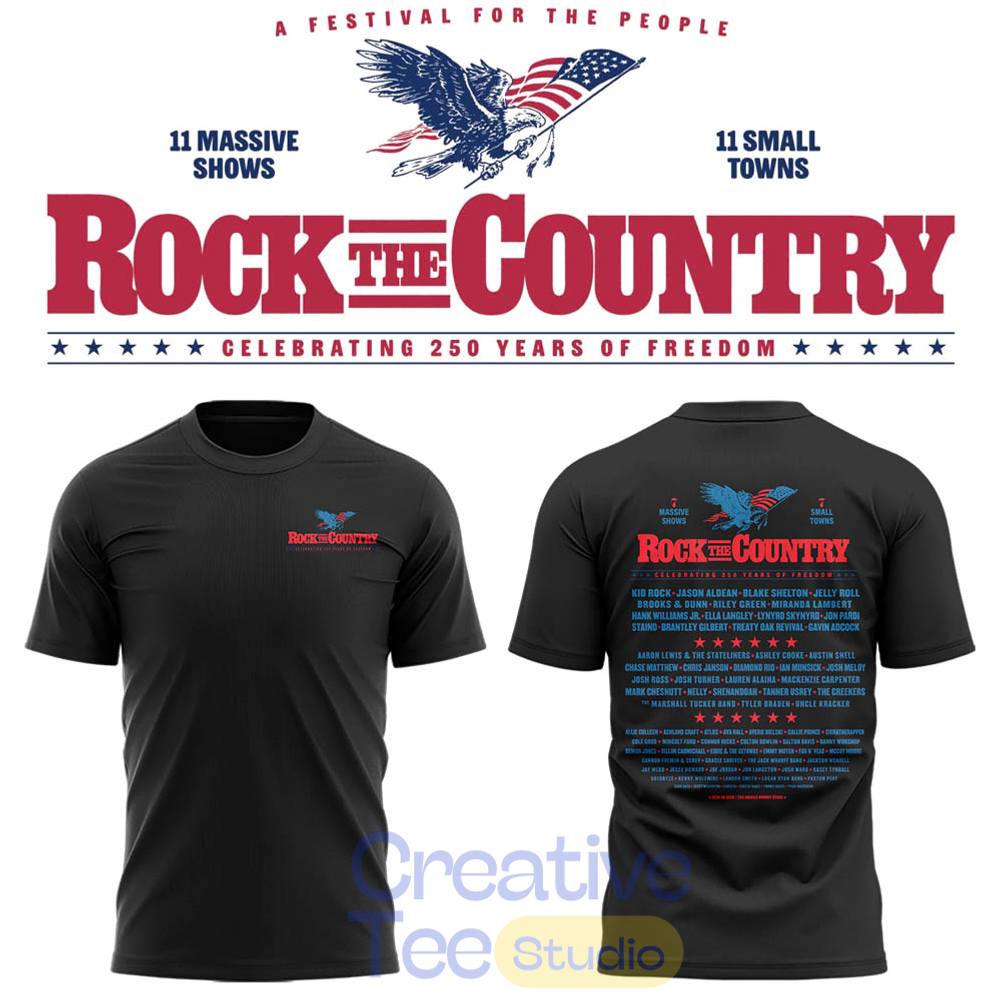 Rock the Country Celebrate 250 Years of Freedom Tee Hoodie