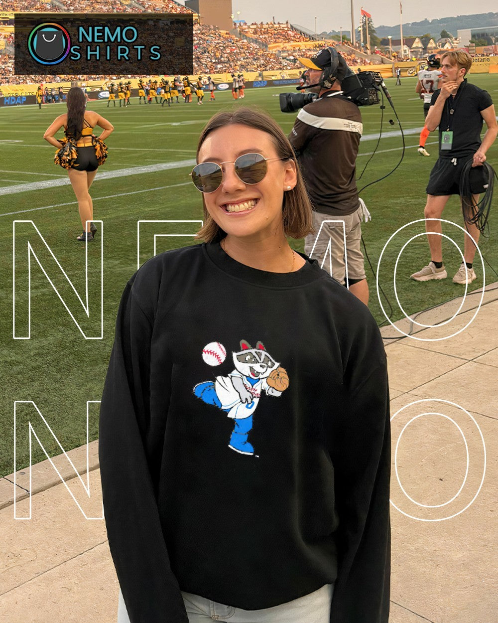 Rocket City Trash Pandas sprocket pitching shirt