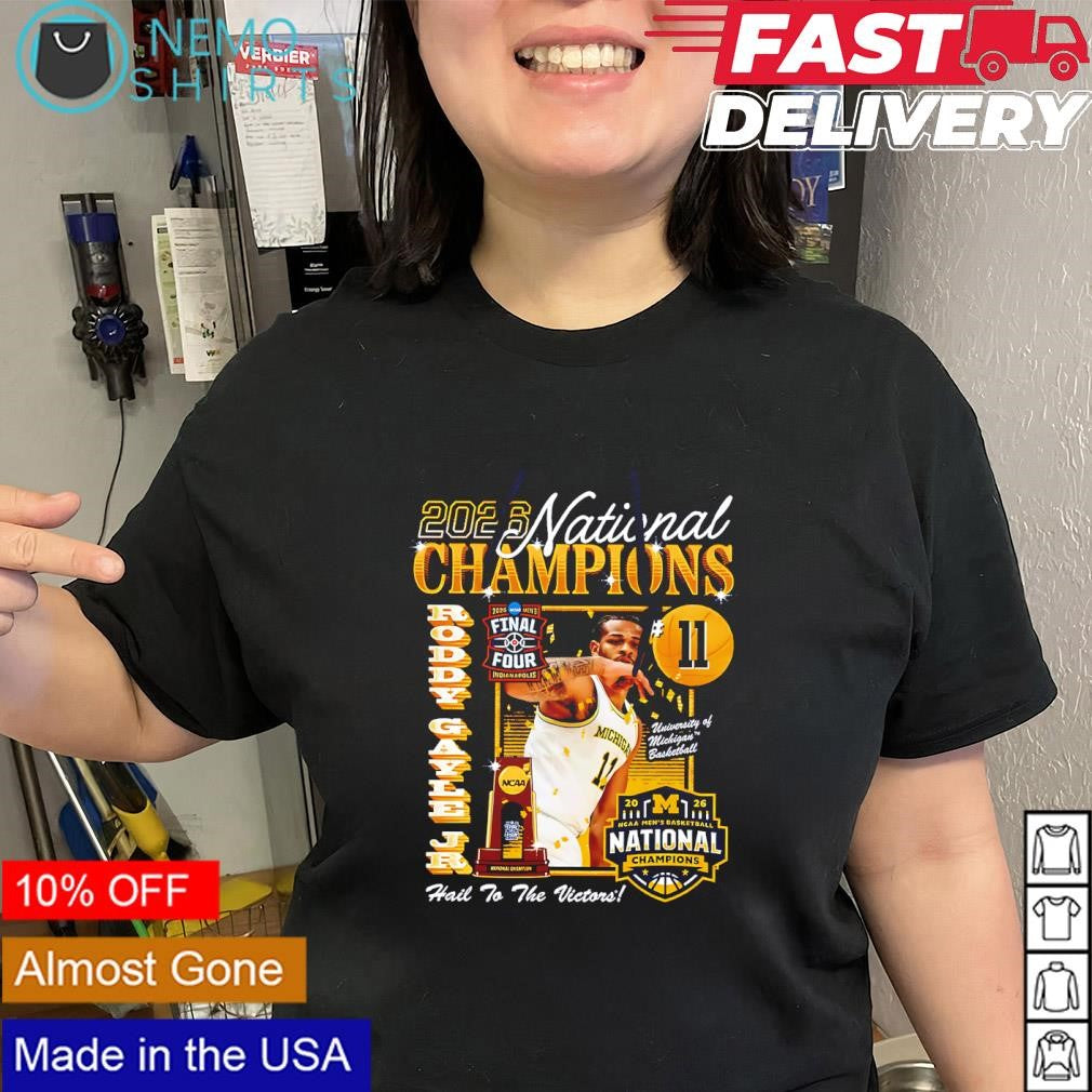 Roddy Gayle Jr No.11 Michigan Wolverines National Champions 2026 shirt