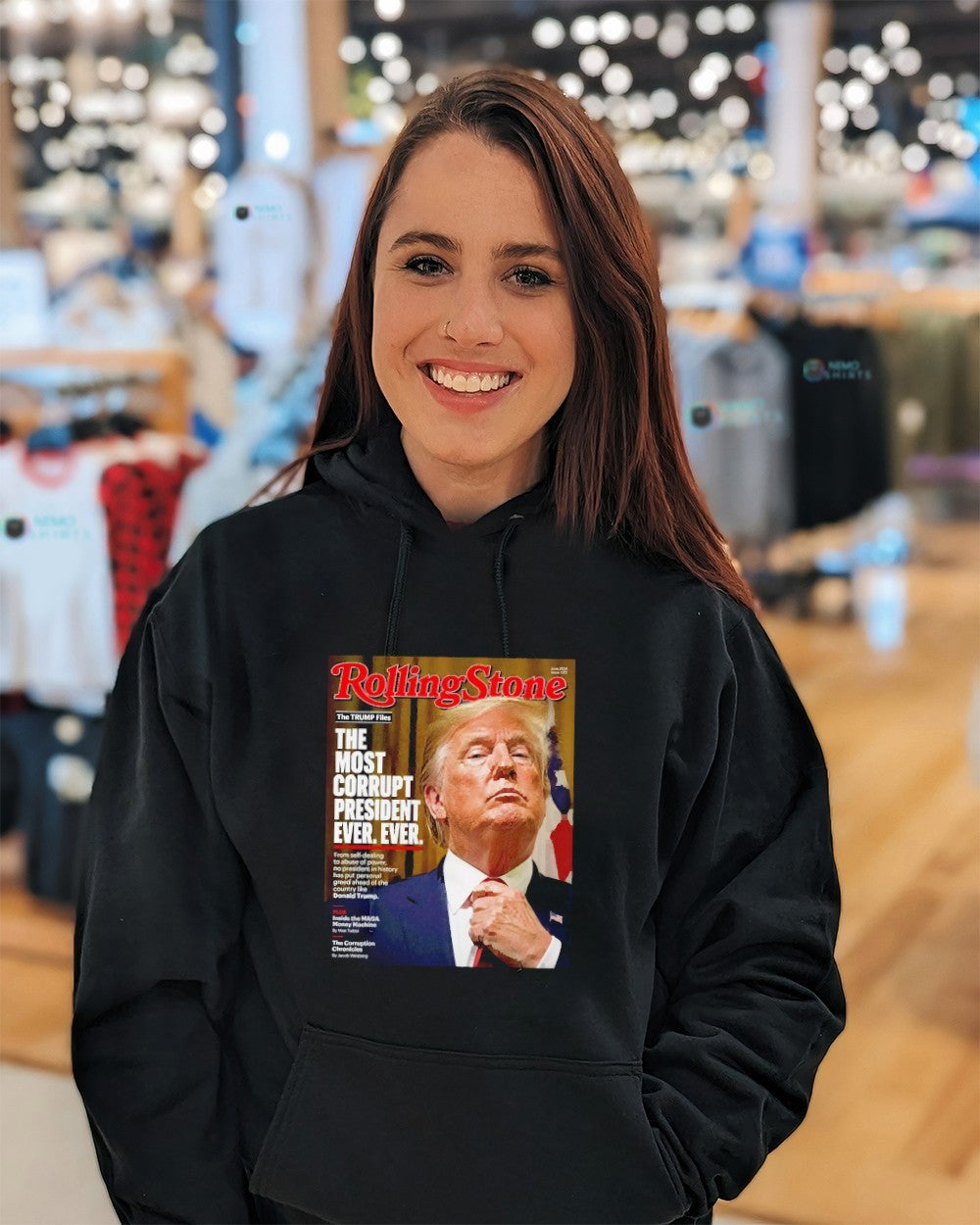 Rolling Stone the Trump files the most corrupt president ever ever shirt