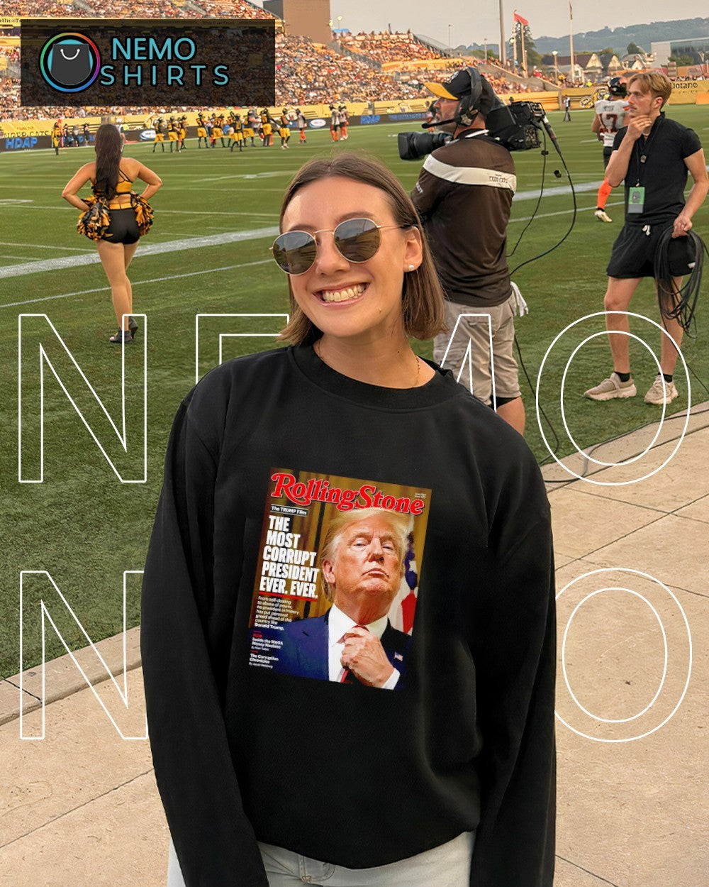 Rolling Stone the Trump files the most corrupt president ever ever shirt