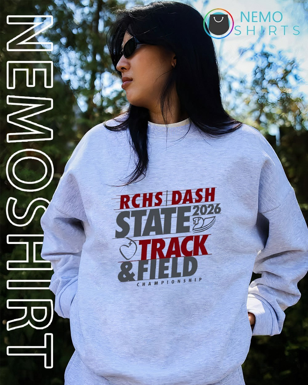 Roncalli Catholic High School RCHS DASH 2026 State Track and Field championship shirt