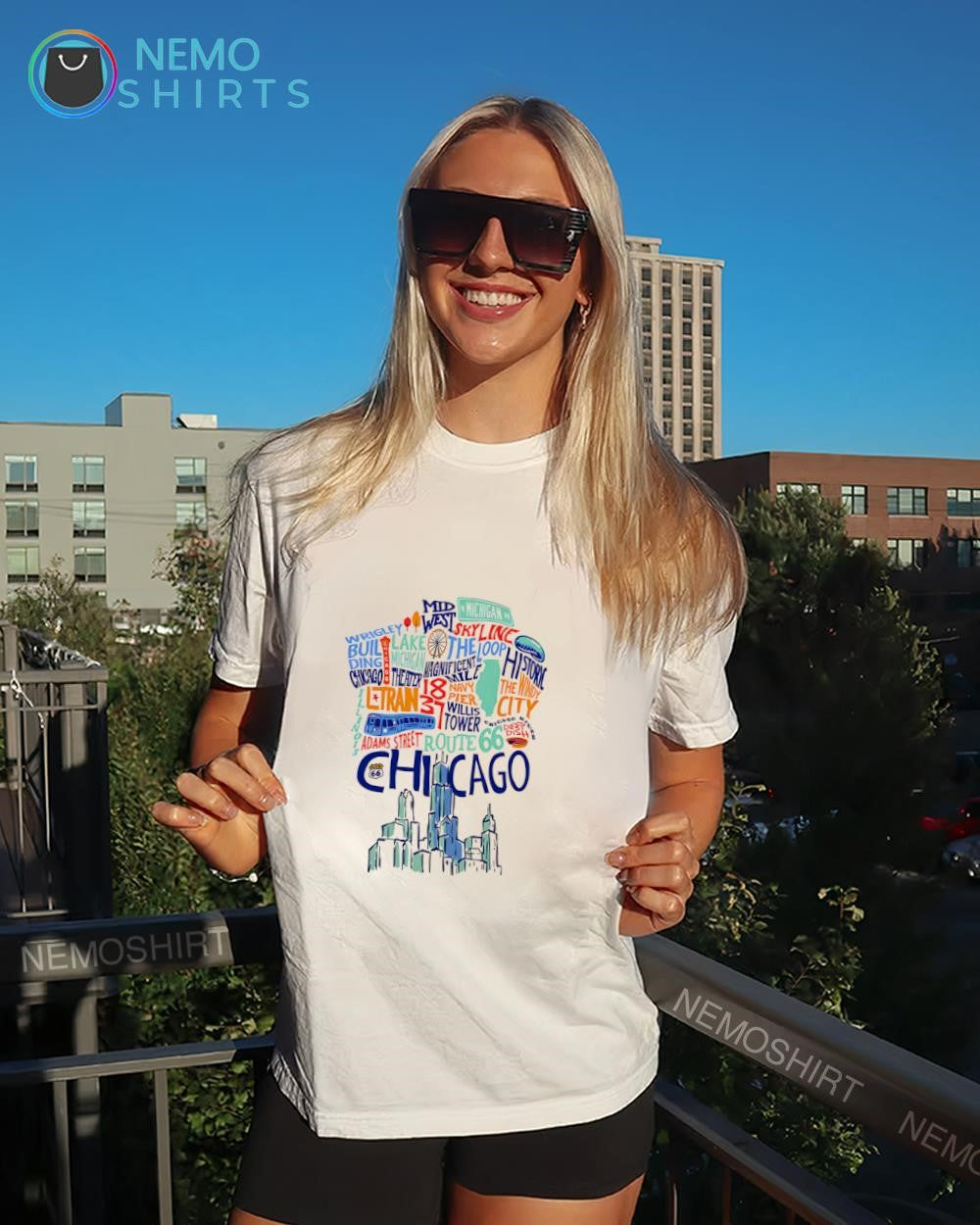 Route 66 Chicago Willis Tower iconic shirt