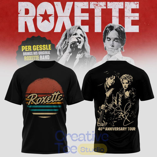 Roxette 40th Anniversary Tour 2026 T-Shirt