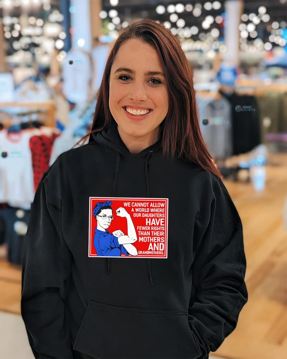 Ruth Bader Ginsburg we cannot allow a world where our daughters shirt