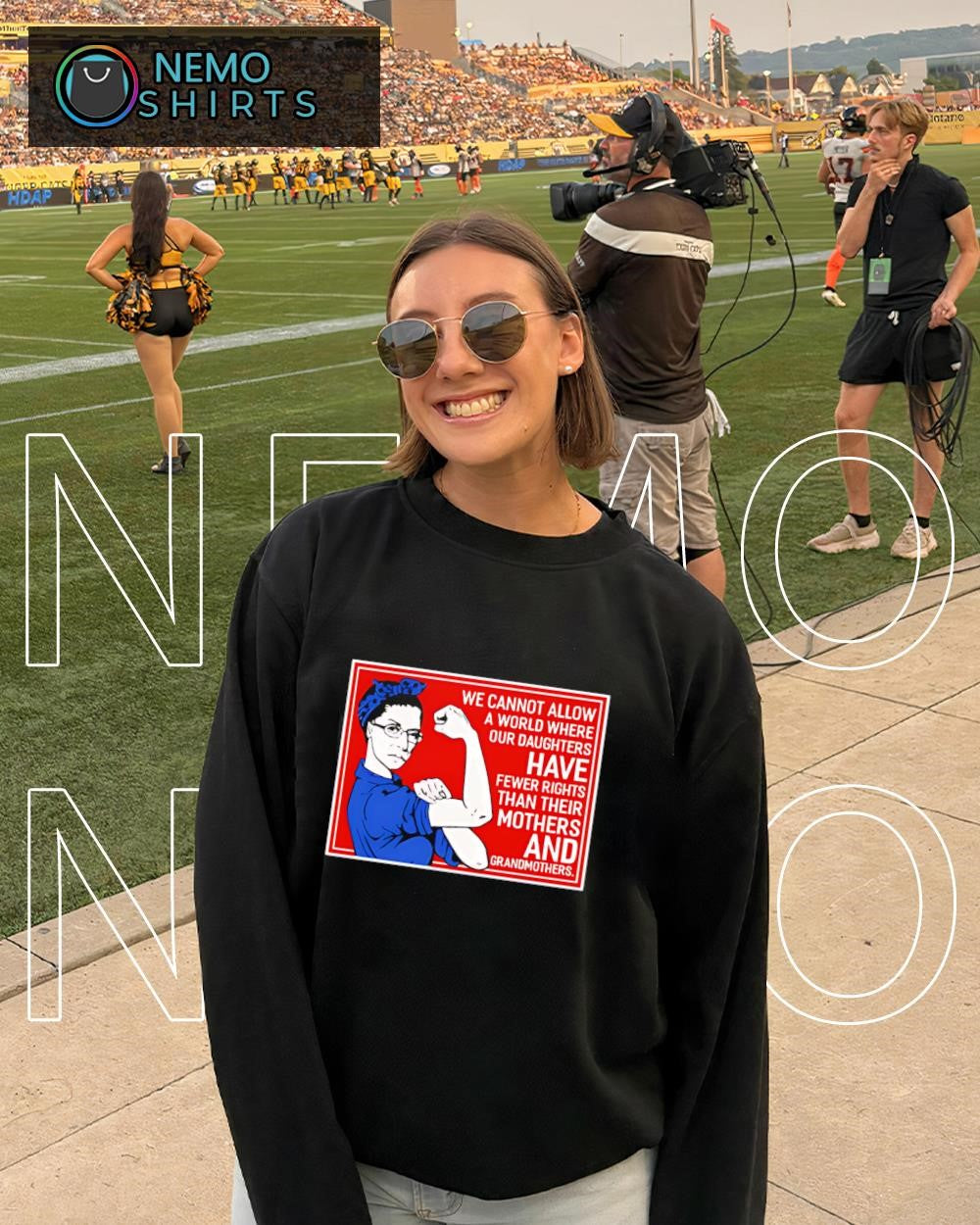 Ruth Bader Ginsburg we cannot allow a world where our daughters shirt