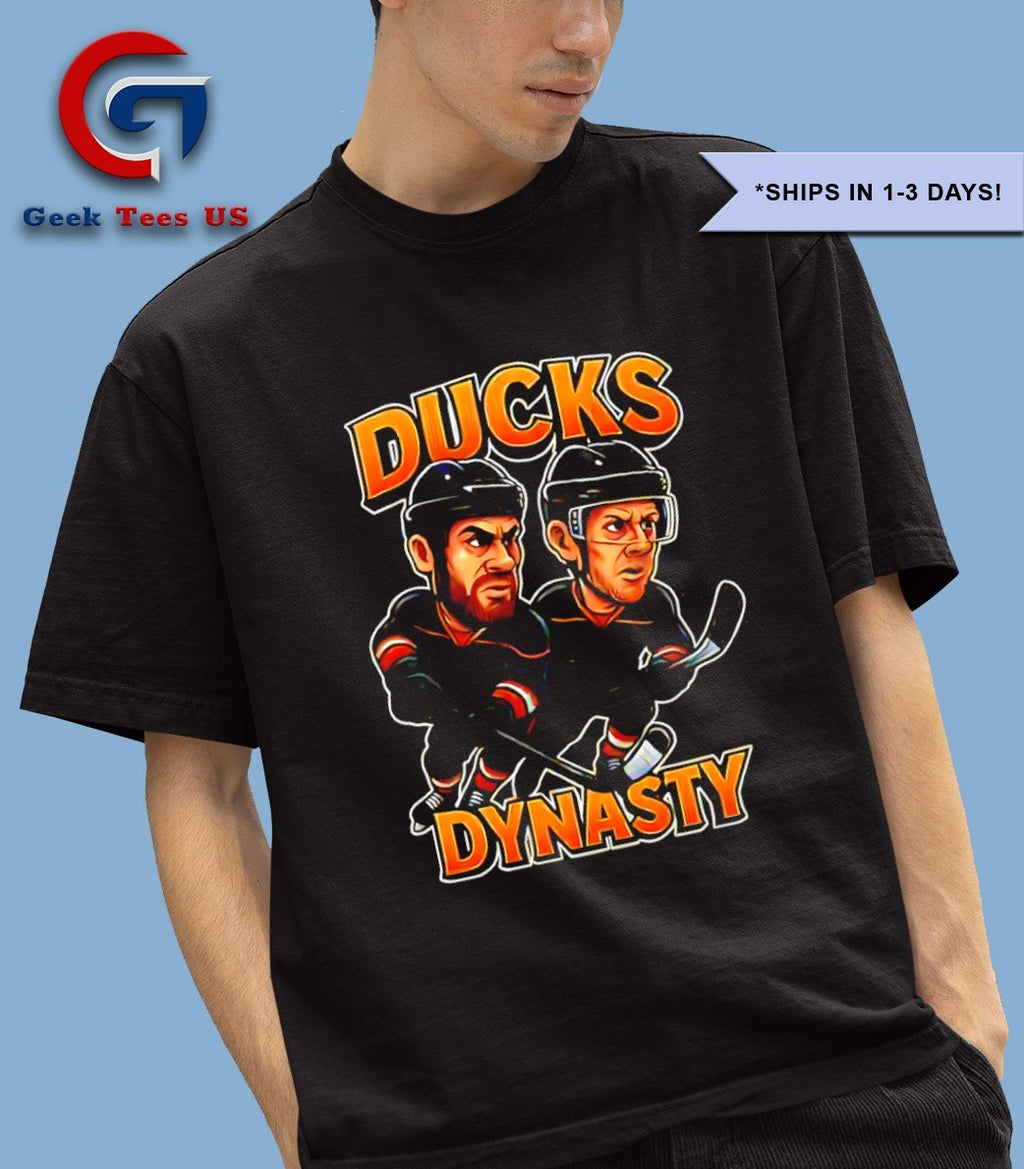Ryan Getzlaf and Corey Perry Ducks Dynasty Hockey caricatures shirt