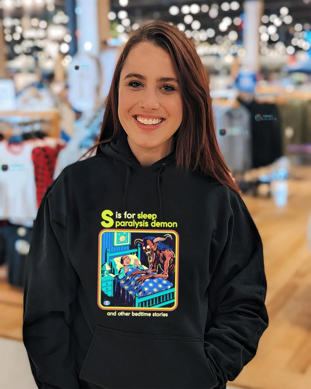 S is for Sleep Paralysis Demon and other bedtime stories monter shirt