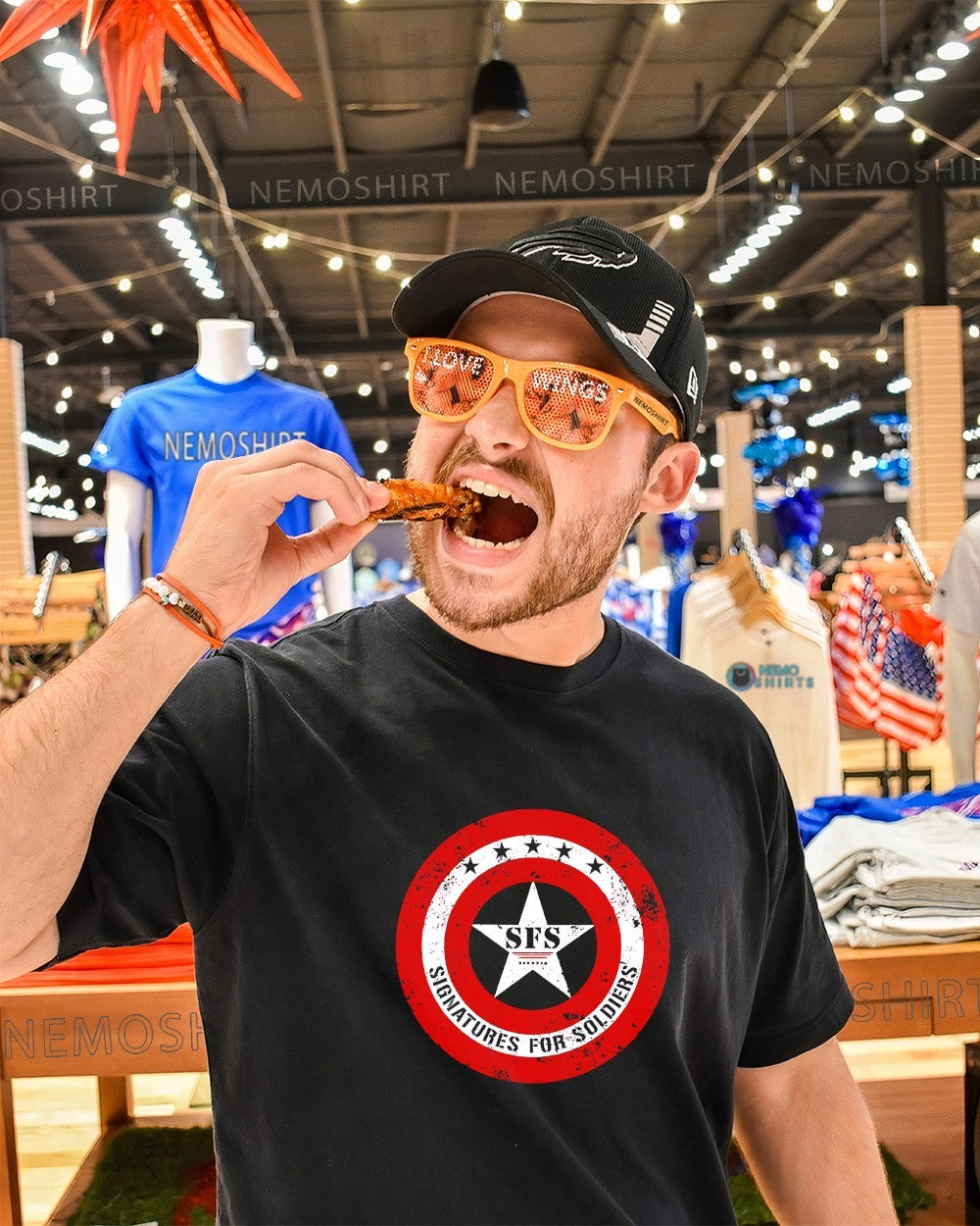 SFS Signatures for Soldiers American Captain star shirt