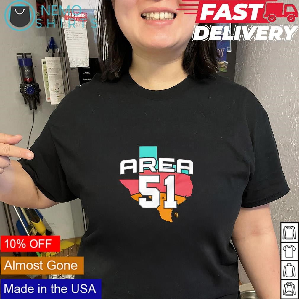 Texas Area 51 San Antonio Spurs map shirt