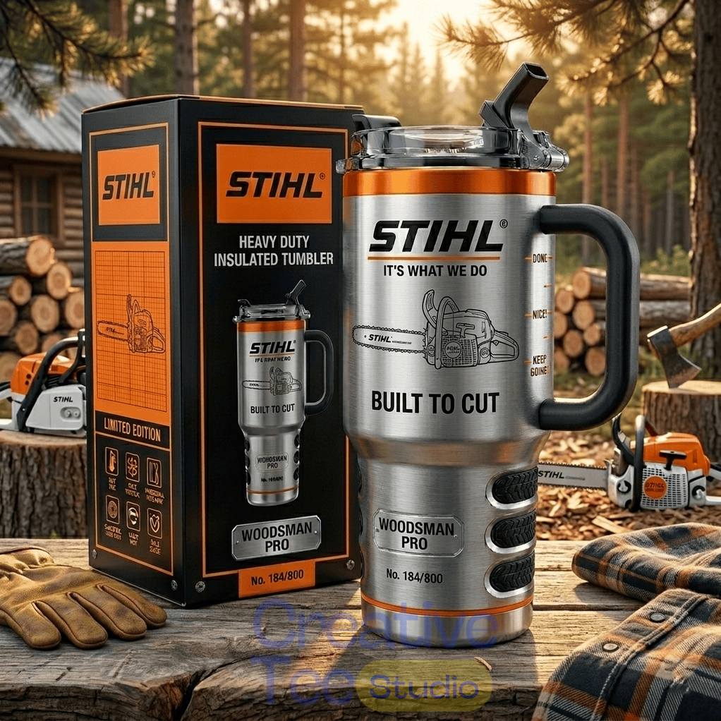 STIHL “Build to Cut” Limited Edition Tumbler with Handle