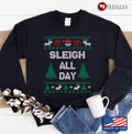 Ugly Christmas Sweater Sleigh All Day Sweatshirt