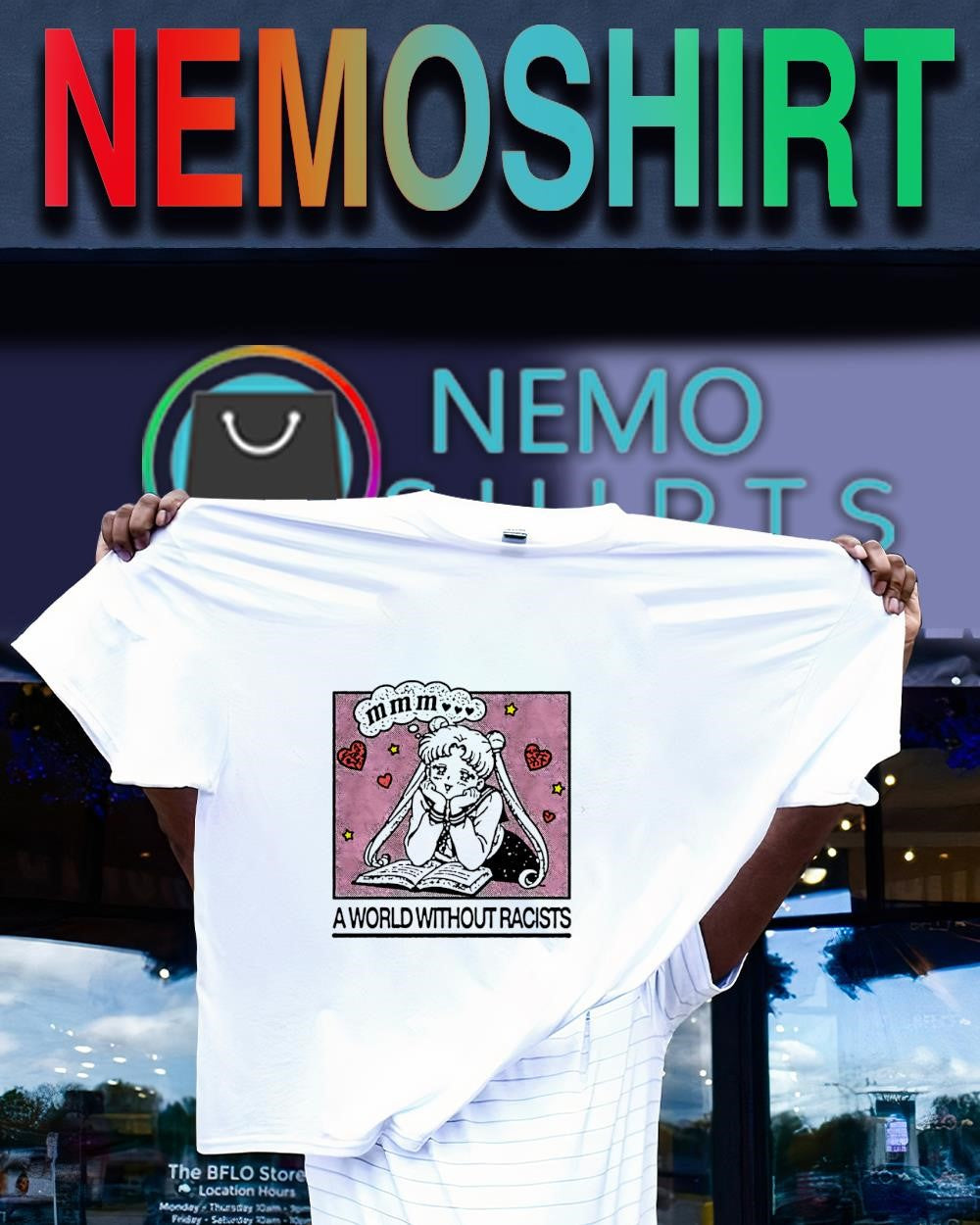 Sailor Moon a world without racists shirt