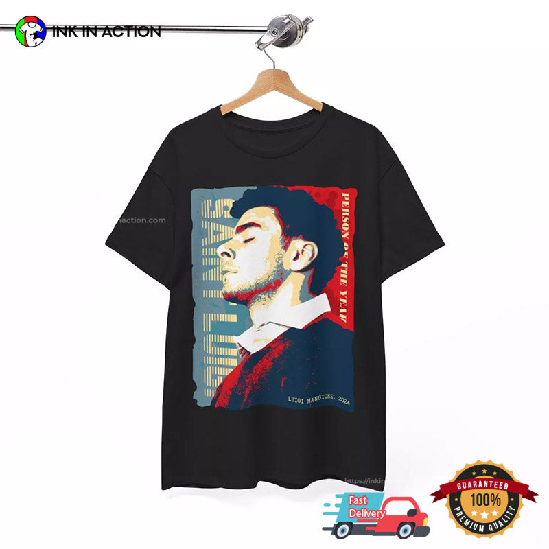 Saint Luigi Mangione Person Of The Year 2024 T-shirt