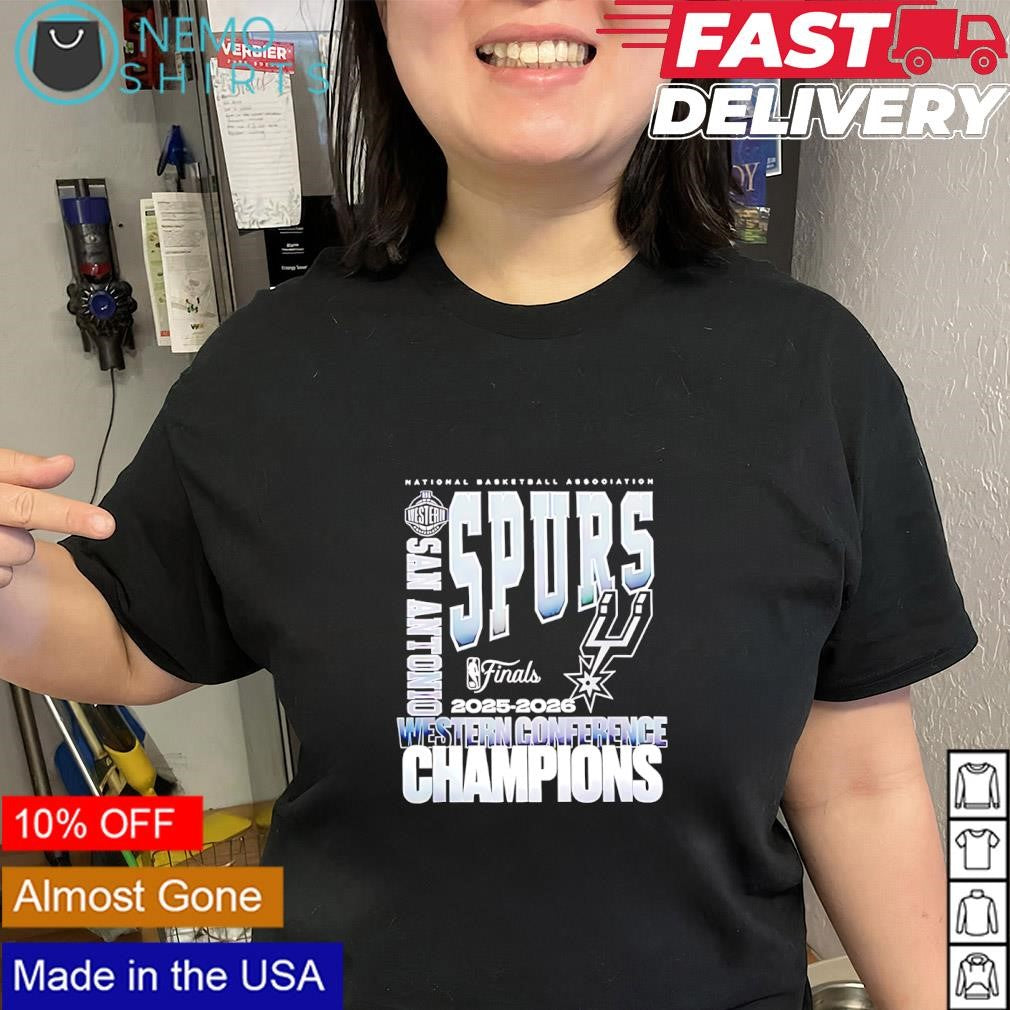 San Antonio Spurs 2025 2026 NBA Western Conference Champions shirt